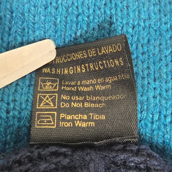 Vintage Sebsatex 100% Alpaca Wool Womens Shawl Cape Wrap One Size Made In Peru - Picture 4 of 12